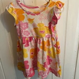 (3/$20) The Children's Place 2t Pink and Orange Floral sleeveless Dress